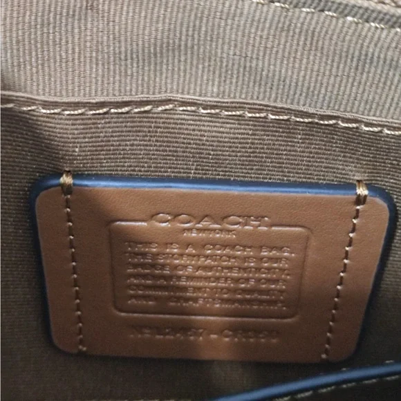 Coach Light Beige Woven Straw Hobo Bag - Picture 9 of 10